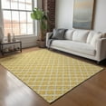 thumbnail image 1 of Addison Rugs Mayfield Washable Transitional Lattice Gold Rectangle Rug, 5' x 7'6", 1 of 6