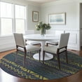 thumbnail image 1 of Addison Rugs Mayfield Washable Transitional Tribal, Diamond Multi Round Rug, 8' x 8', 1 of 5