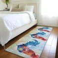 thumbnail image 1 of Addison Rugs Mayfield Washable Kitchen Rooster Blue Runner Rug, 2'3" x 7'6", 1 of 5