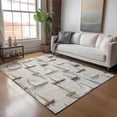 thumbnail image 1 of Addison Rugs Mayfield Washable Coastal Sailboat Ivory Rectangle Rug, 10' x 14', 1 of 6