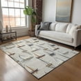 thumbnail image 1 of Addison Rugs Mayfield Washable Coastal Sailboat Ivory Rectangle Rug, 3' x 5', 1 of 6