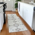 thumbnail image 1 of Addison Rugs Mayfield Washable Transitional Open Field,ornate Taupe Runner Rug, 2'3" x 7'6", 1 of 5
