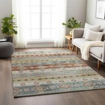 Addison Rugs Mayfield Washable Transitional Tribal, Diamond Desert Rectangle Rug, 10' x 14'
