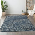 thumbnail image 1 of Addison Rugs Mayfield Washable Traditional Ornate Blue Rectangle Rug, 2'6" x 3'10", 1 of 6