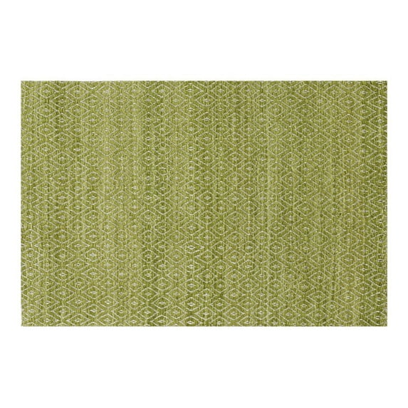 Addison Rugs Prism 2' x 3' Diamond Flat Weave Wool Accent Rug in Celery Green