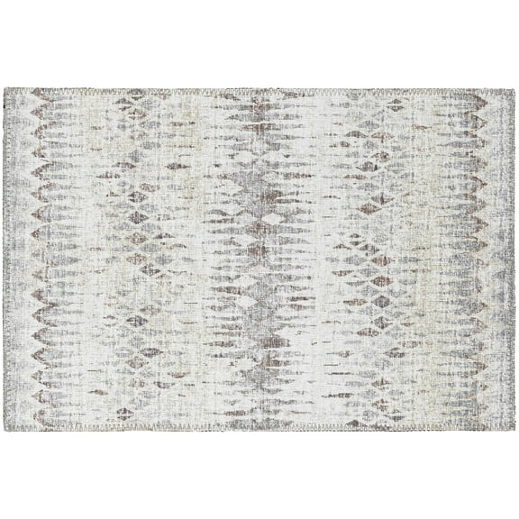Addison Rugs Rylee Beige Transitional Chevron 1'8" x 2'6" Accent Rug Beige ARY35