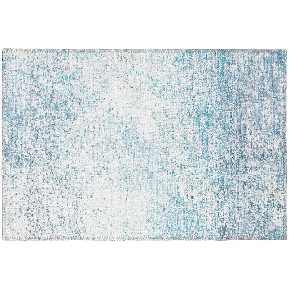 Addison Rugs Rylee Blue Transitional Abstract 1'8" x 2'6" Accent Rug Blue ARY33