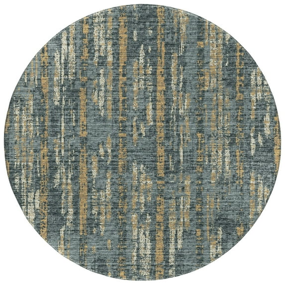Addison Rugs Rylee Granite Transitional Abstract 8' x 8' Round Rug Granite ARY36