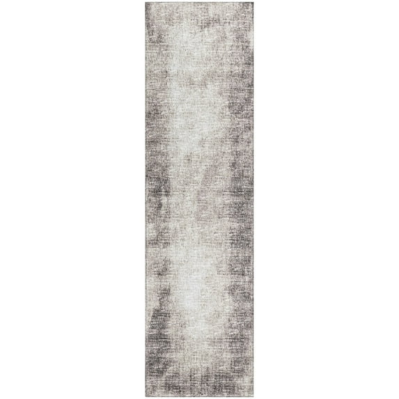 Rylee Mocha Abstract 2 ft3 inch x 7 ft6 inch Runner Rug Mocha ARY31