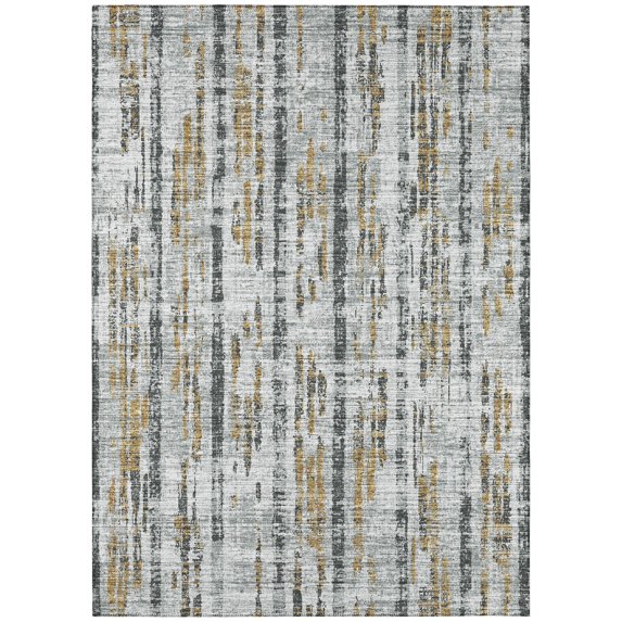 Addison Rugs Rylee Silver Transitional Abstract 9' x 12' Area Rug Silver ARY36
