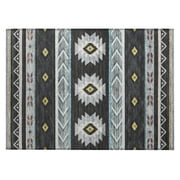 Addison Rugs Sonora ASO33 Midnight 1'8" x 2'6" Indoor Outdoor Scatter Rug, Easy Clean, Machine Washable, Non Shedding, Entryway, Bedroom, Living Room, Dining Room, Kitchen, Patio Rug