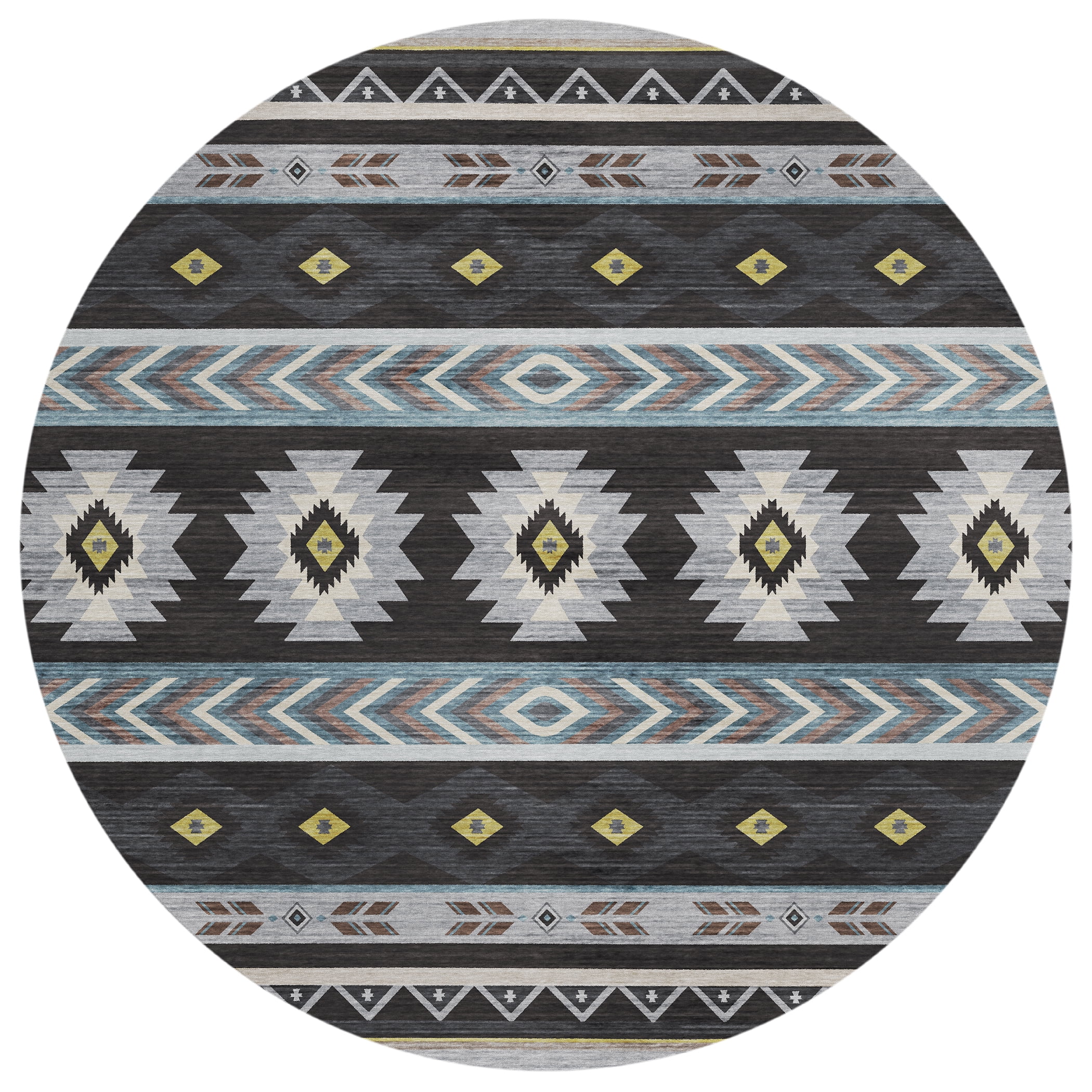 Addison Rugs Sonora ASO33 Midnight 8' x 8' Indoor Outdoor Area Rug ...
