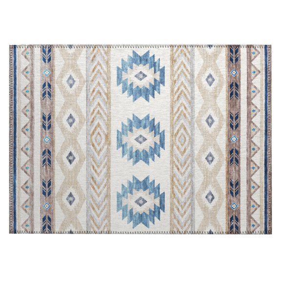 Addison Rugs Sonora ASO33 Taupe 1'8" x 2'6" Indoor Outdoor Scatter Rug, Easy Clean, Machine Washable, Non Shedding, Entryway, Bedroom, Living Room, Dining Room, Kitchen, Patio Rug