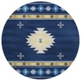 thumbnail image 1 of Addison Rugs Sonora ASO34 Blue 8' x 8' Indoor Outdoor Area Rug, Easy Clean, Machine Washable, Non Shedding, Bedroom, Living Room, Dining Room, Kitchen, Patio Rug, 1 of 5