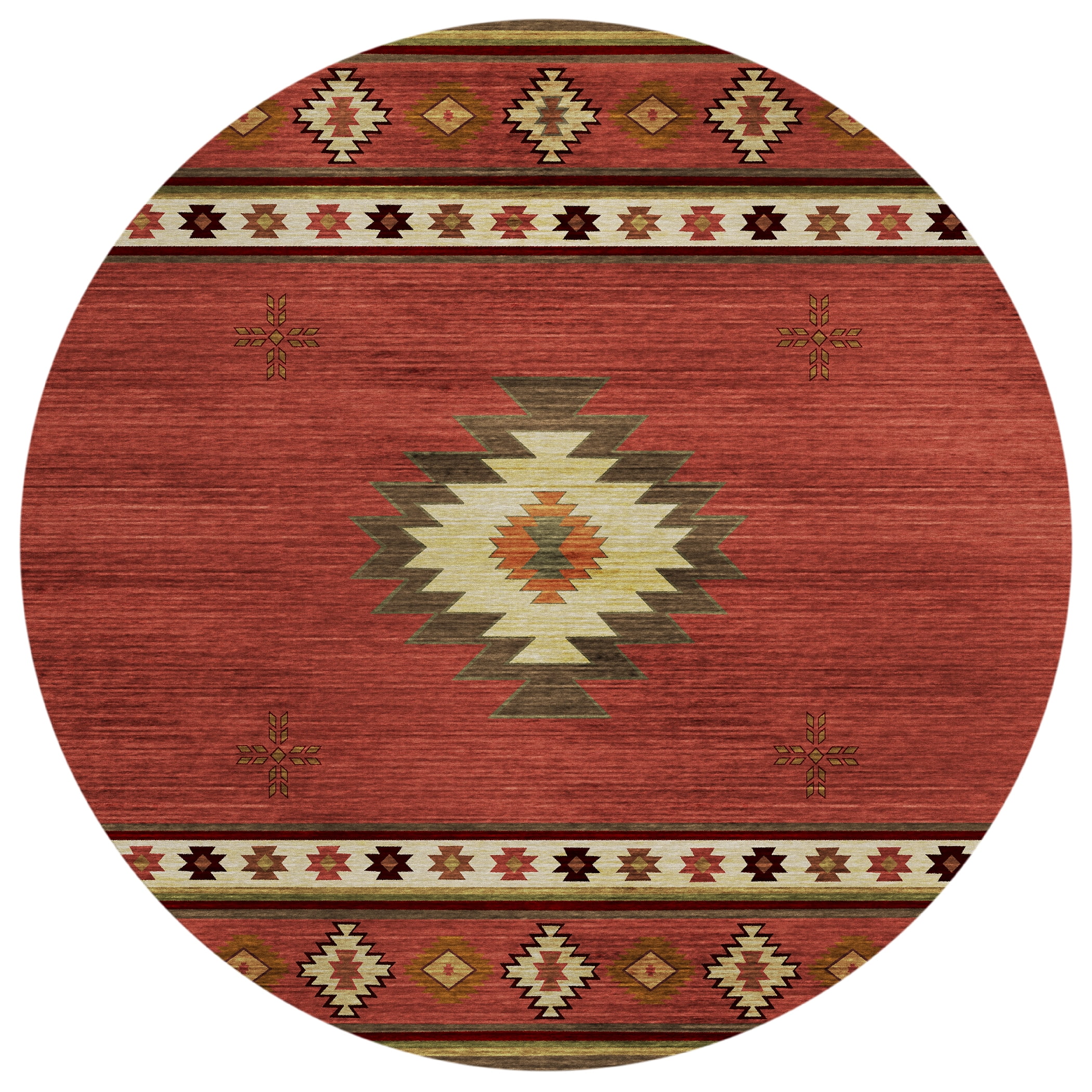 Addison Rugs Sonora ASO34 Spice 8' x 8' Indoor Outdoor Area Rug, Easy ...