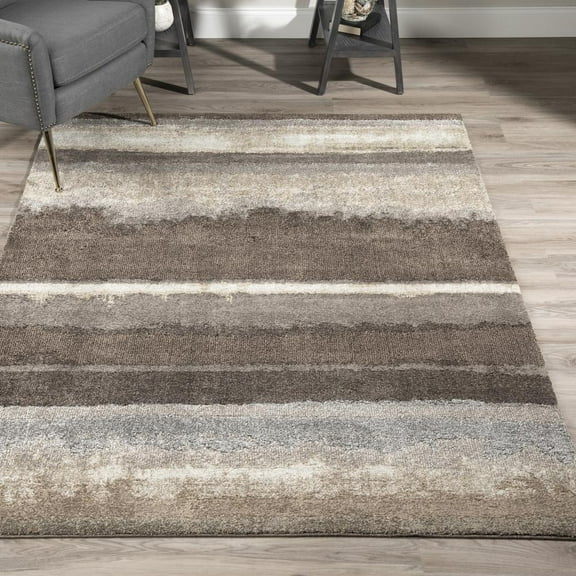 Addison Rugs Wellington 3'3" x 5'3" Fabric Area Rug in Weathered Brown