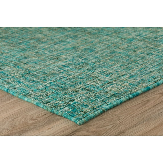 Addison Rugs Winslow 5' x 7'6" Active Solid Wool Area Rug in Peacock/Green