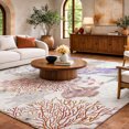 thumbnail image 1 of Addison Rugs Dream Shag Premium Machine Washable Transitional Coral Spice Rectangle Rug, 8' x 10', 1 of 8