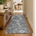 thumbnail image 1 of Addison Rugs Dream Shag Premium Machine Washable Transitional Nautical Gray Runner Rug, 2'3" x 7'6", 1 of 8