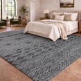 thumbnail image 1 of Addison Rugs Dream Shag Premium Machine Washable Transitional Cultural, Diamond Gray Rectangle Rug, 8' x 10', 1 of 8