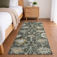 thumbnail image 1 of Addison Rugs Dream Shag Premium Machine Washable Traditional Ornate Forest Runner Rug, 2'3" x 7'6", 1 of 8