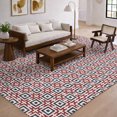 thumbnail image 1 of Addison Rugs Dream Shag Premium Machine Washable Transitional Modern Squares Red Rectangle Rug, 8' x 10', 1 of 8