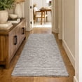 thumbnail image 1 of Addison Rugs Dream Shag Premium Machine Washable Transitional Stripes Taupe Runner Rug, 2'3" x 7'6", 1 of 8