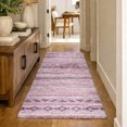 thumbnail image 1 of Addison Rugs Dream Shag Premium Machine Washable Transitional Tribal, Diamond Pink Runner Rug, 2'3" x 7'6", 1 of 8