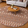 thumbnail image 1 of Addison Rugs Dream Shag Premium Machine Washable Transitional Cultural, Diamond Canyon Round Rug, 8' x 8', 1 of 8