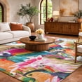 thumbnail image 1 of Addison Rugs Dream Shag Premium Machine Washable Transitional Tropical Birds Multi Rectangle Rug, 5' x 7'6", 1 of 8