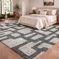 thumbnail image 1 of Addison Rugs Dream Shag Premium Machine Washable Transitional Contemporary Gray Rectangle Rug, 3' x 5', 1 of 8