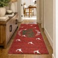 thumbnail image 1 of Addison Rugs Dream Shag Premium Machine Washable Transitional Wreath Ruby Runner Rug, 2'3" x 7'6", 1 of 8