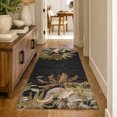 thumbnail image 1 of Addison Rugs Dream Shag Premium Machine Washable Transitional Palms & Safari Animals Midnight Runner Rug, 2'3" x 7'6", 1 of 8