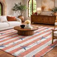 thumbnail image 1 of Addison Rugs Dream Shag Premium Machine Washable Transitional Starfish Coral Rectangle Rug, 5' x 7'6", 1 of 8