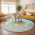 thumbnail image 1 of Addison Rugs Dream Shag Premium Machine Washable Transitional Chairs Poolside Round Rug, 8' x 8', 1 of 8