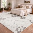 thumbnail image 1 of Addison Rugs Dream Shag Premium Machine Washable Transitional Open Field, Ornate Taupe Rectangle Rug, 8' x 10', 1 of 8