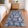 thumbnail image 1 of Addison Rugs Dream Shag Premium Machine Washable Transitional Contemporary Blue Runner Rug, 2'3" x 7'6", 1 of 8