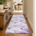 thumbnail image 1 of Addison Rugs Dream Shag Premium Machine Washable Transitional Arches Purple Runner Rug, 2'3" x 7'6", 1 of 8