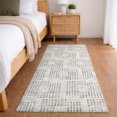 thumbnail image 1 of Addison Rugs Dream Shag Premium Machine Washable Transitional Squares Beige Runner Rug, 2'3" x 7'6", 1 of 8