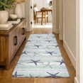 thumbnail image 1 of Addison Rugs Dream Shag Premium Machine Washable Transitional Starfish Seaglass Runner Rug, 2'3" x 7'6", 1 of 8
