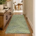 thumbnail image 1 of Addison Rugs Dream Shag Premium Machine Washable Transitional Tropical, Leaves, Botanical Green Runner Rug, 2'3" x 7'6", 1 of 8