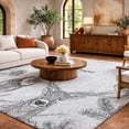 thumbnail image 1 of Addison Rugs Dream Shag Premium Machine Washable Transitional Woodsy Animals Gray Rectangle Rug, 5' x 7'6", 1 of 8