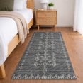 thumbnail image 1 of Addison Rugs Dream Shag Premium Machine Washable Transitional Tribal, Boho Gray Runner Rug, 2'3" x 7'6", 1 of 8