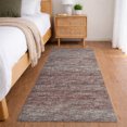 thumbnail image 1 of Addison Rugs Dream Shag Premium Machine Washable Transitional Horizontal Bars Burgundy Runner Rug, 2'3" x 7'6", 1 of 8