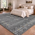 thumbnail image 1 of Addison Rugs Dream Shag Premium Machine Washable Transitional Tribal, Boho Gray Rectangle Rug, 8' x 10', 1 of 8