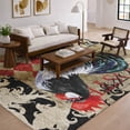 thumbnail image 1 of Addison Rugs Dream Shag Premium Machine Washable Transitional Rooster Diamond Midnight Rectangle Rug, 9' x 12', 1 of 8