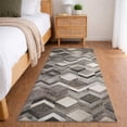 thumbnail image 1 of Addison Rugs Dream Shag Premium Machine Washable Transitional Herringbone Gray Runner Rug, 2'3" x 7'6", 1 of 8