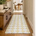thumbnail image 1 of Addison Rugs Dream Shag Premium Machine Washable Transitional Modern Squares Gold Runner Rug, 2'3" x 7'6", 1 of 8