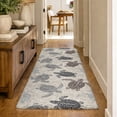thumbnail image 1 of Addison Rugs Dream Shag Premium Machine Washable Transitional Turtles Sand Runner Rug, 2'3" x 7'6", 1 of 8