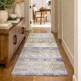 thumbnail image 1 of Addison Rugs Dream Shag Premium Machine Washable Transitional Tribal, Diamond Purple Runner Rug, 2'3" x 7'6", 1 of 8